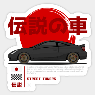 Tuner Black Celica MK7 JDM Sticker